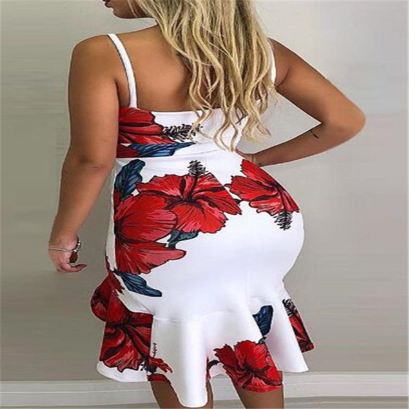 The Printed Halter Midi