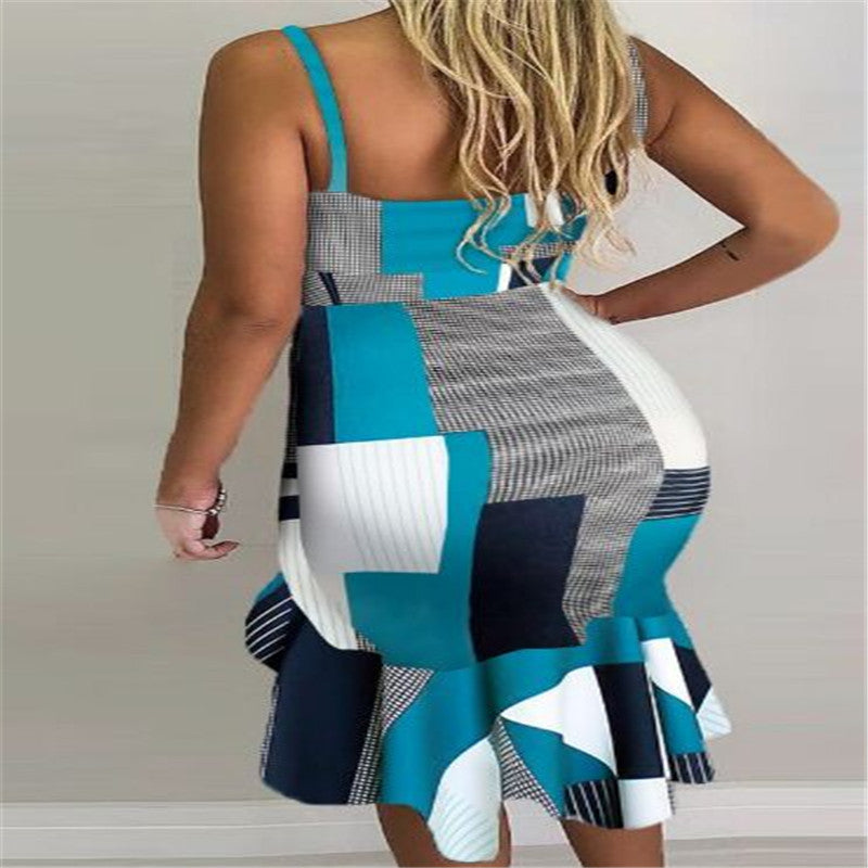 The Printed Halter Midi