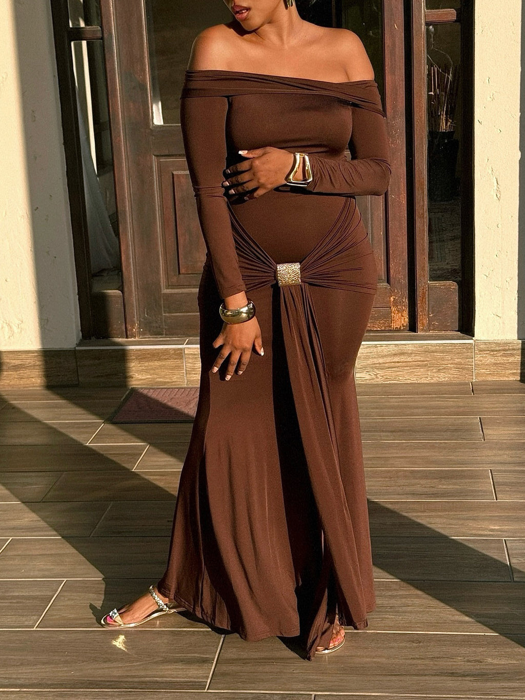 The Off-Shoulder Maxi