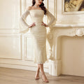 The Lace Bell-Sleeve Midi
