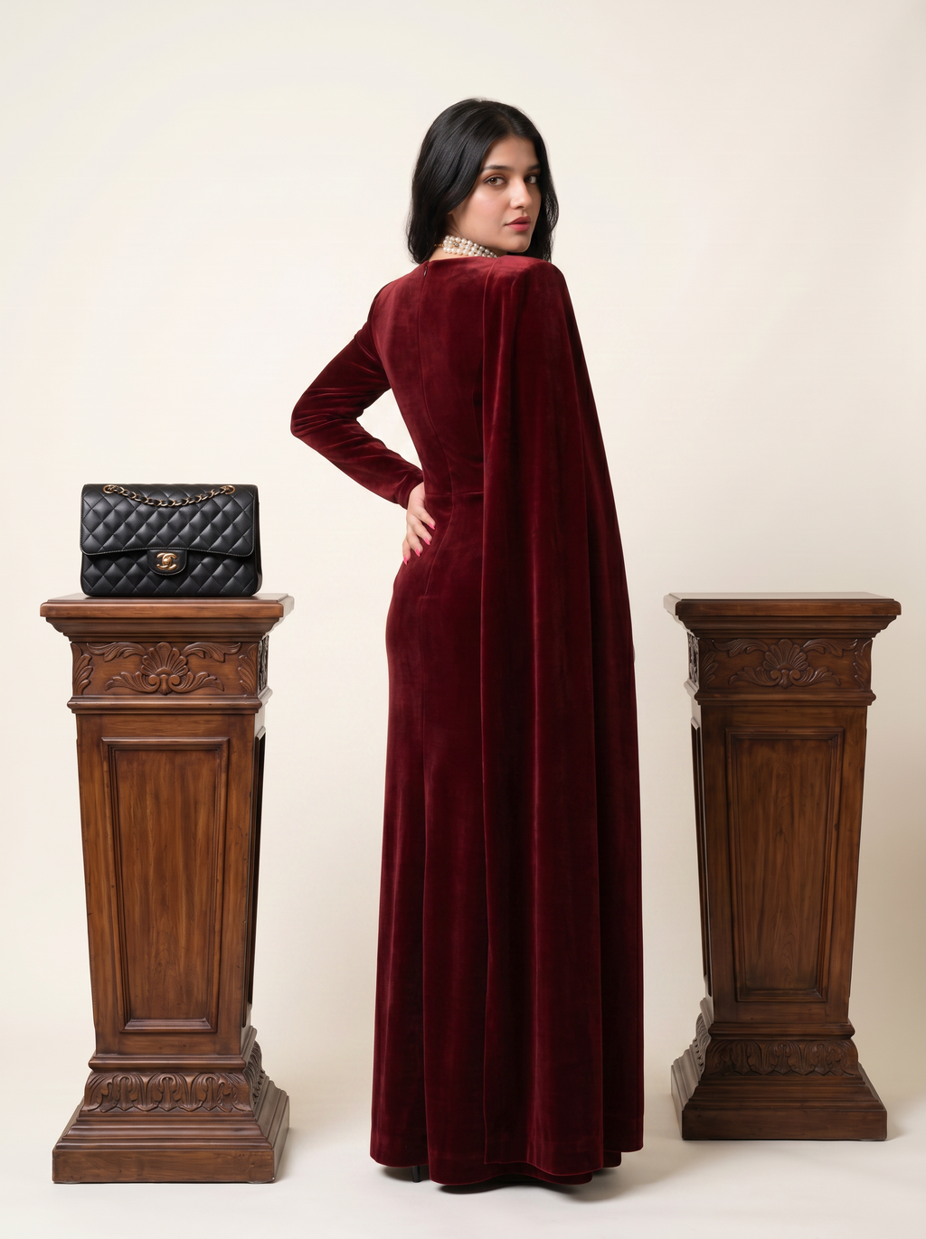 The Crimson Sovereign Gown