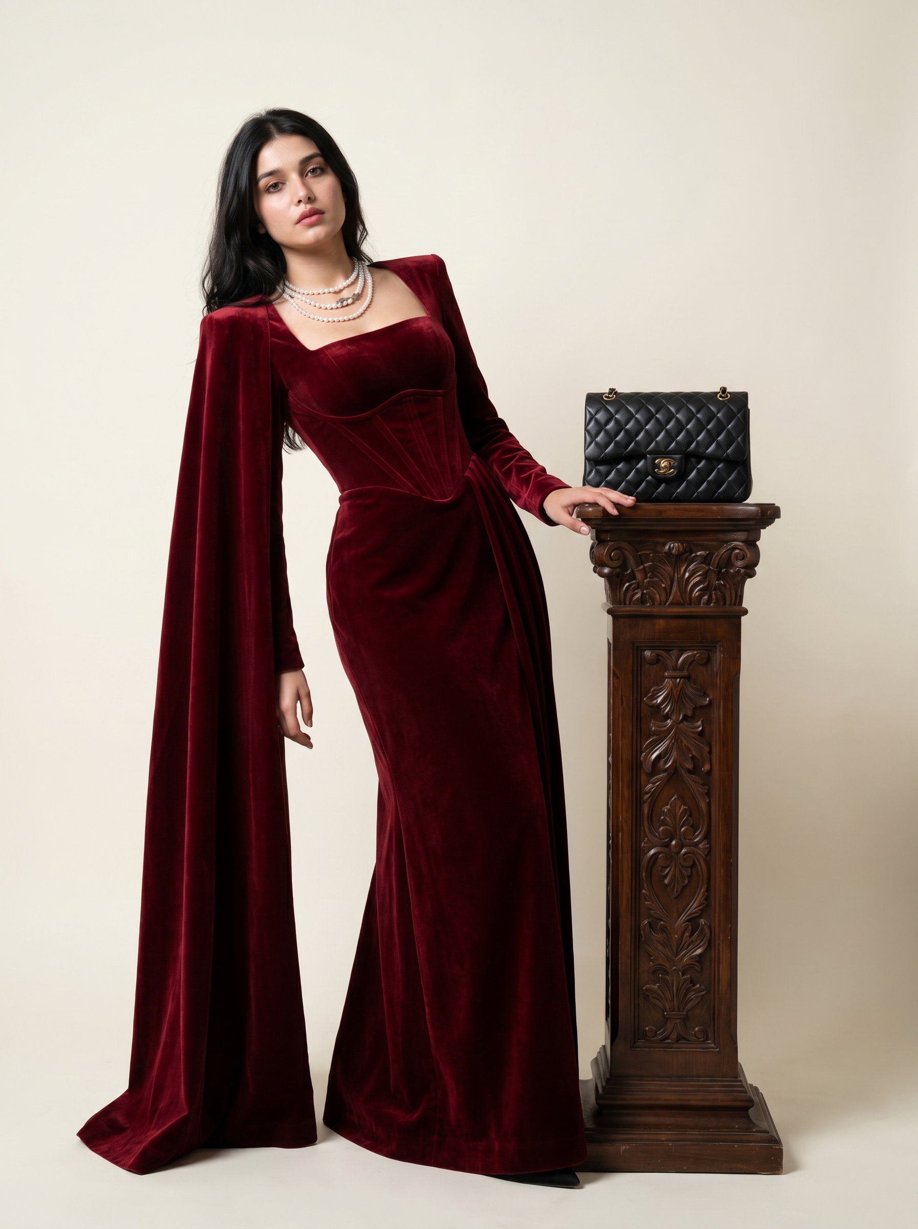 The Crimson Sovereign Gown