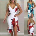 The Printed Halter Midi