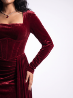 The Crimson Sovereign Gown