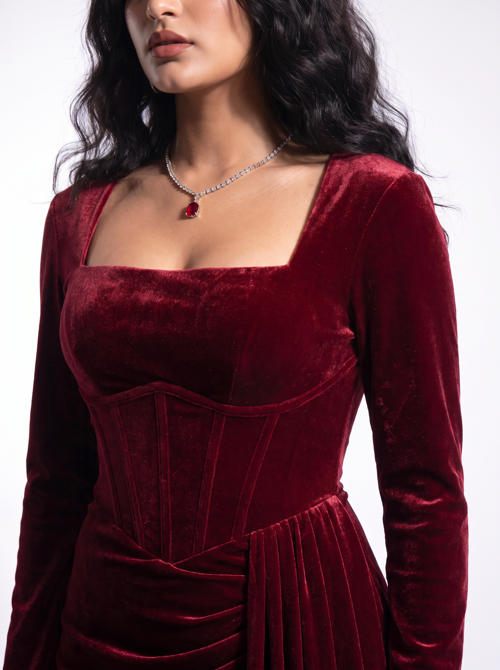 The Crimson Sovereign Gown