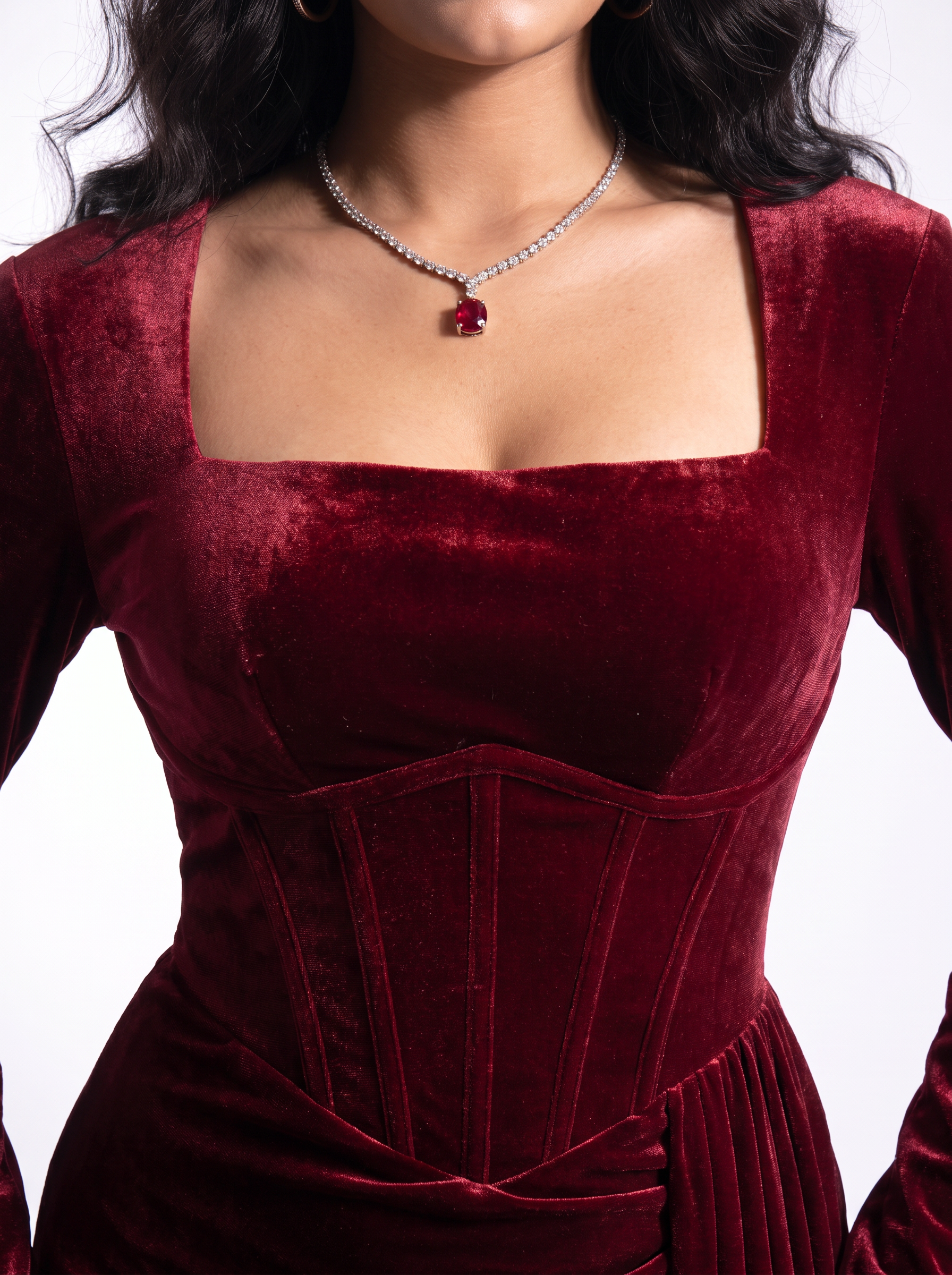 The Crimson Sovereign Gown