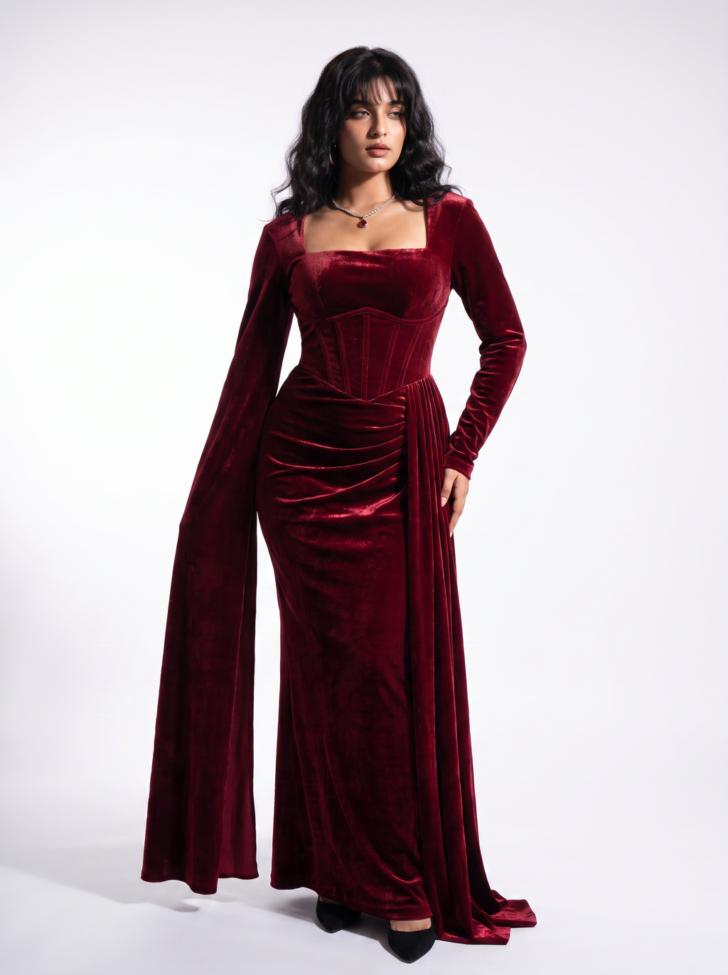 The Crimson Sovereign Gown