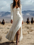 The Button Asymmetric Maxi